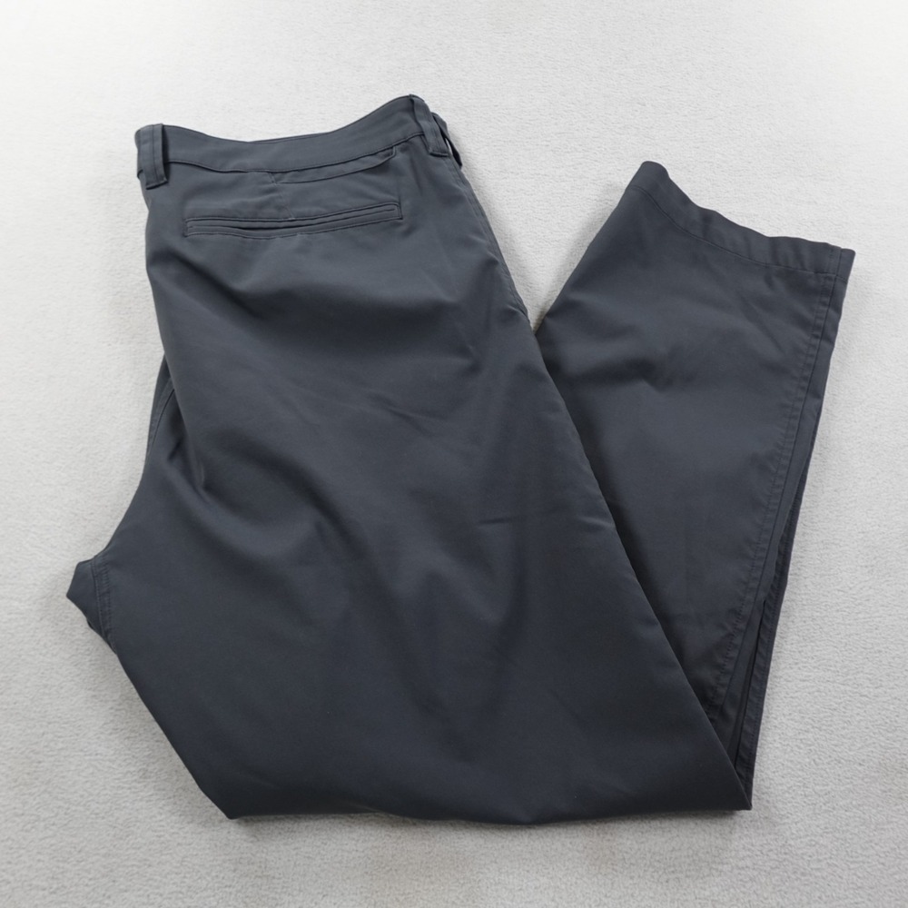 Bluffworks Ascender Pants Mens 38 Gray Performance Workwear Chino Straight Leg